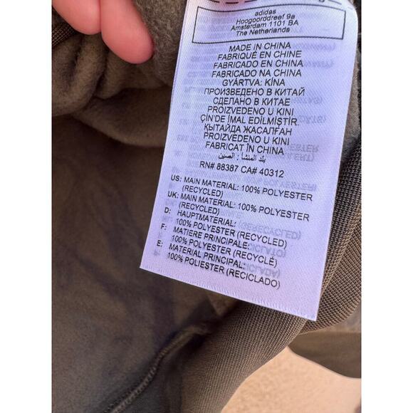 Adidas Oasis Crew Sweatshirt Olive Green Medium NWT - Picture 12 of 12